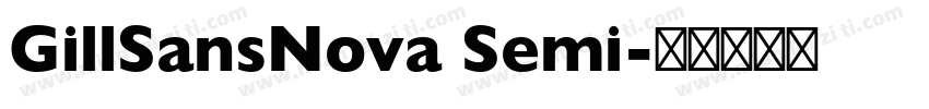 GillSansNova Semi字体转换